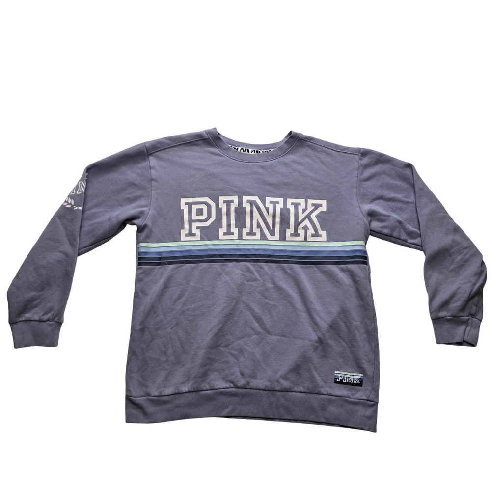 Victoria's Secret PINK Crewneck Sweatshirt Y2K Athleisure Purple Women M